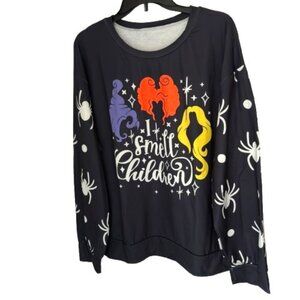 Hocus Pocus Sanderson Sisters I SMELL CHILDREN Sweatshirt Ladies Plus Size XXL